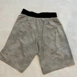 Lulu Lemon Grey Banded Shorts (Medium Size)